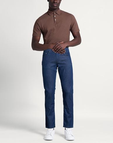 Man Jeans Blue Size 30 Cotton, Elastane
