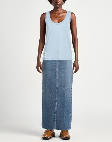 Woman Tank top Sky blue Size XS Lyocell, Cotton