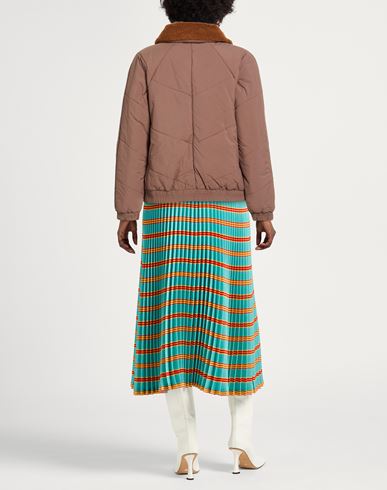 Woman Puffer Brown Size M Recycled polyamide