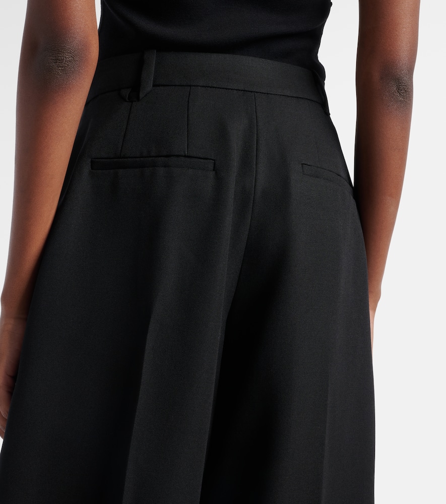 Man's virgin wool wide-leg pants