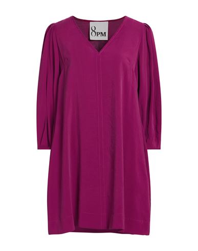 Woman Mini dress Garnet Size M Rayon, Polyester