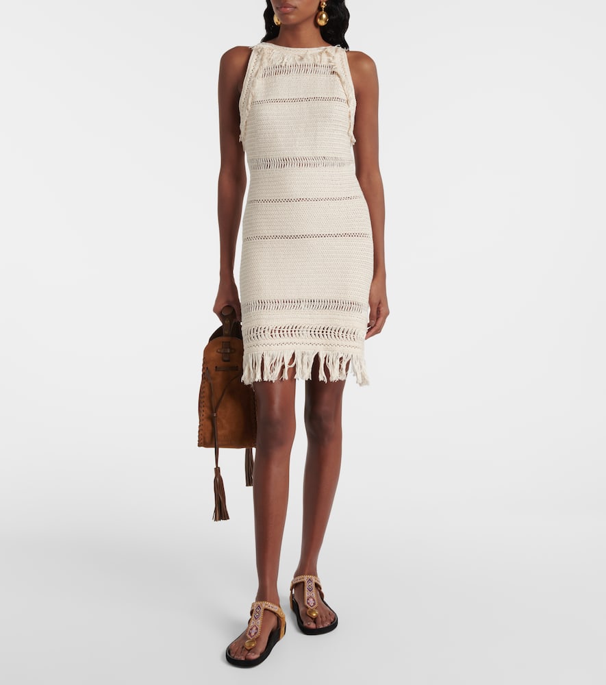 Araliage macramé cotton minidress