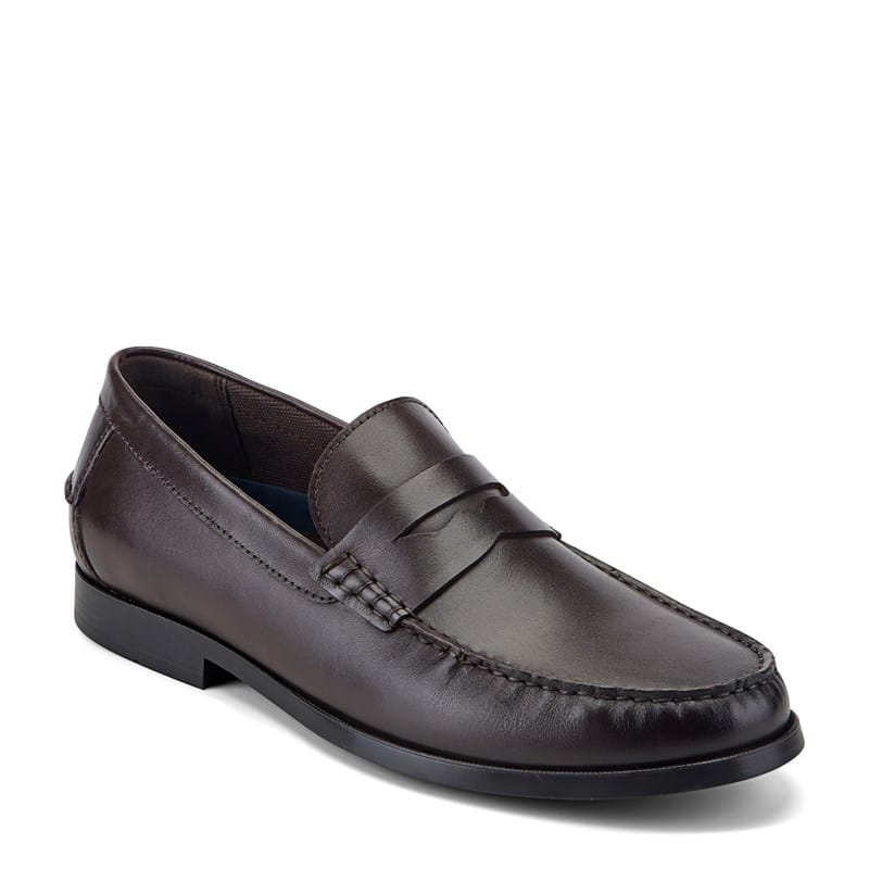 Men's Willcox Penny Loafers (Dark Brown Leather)