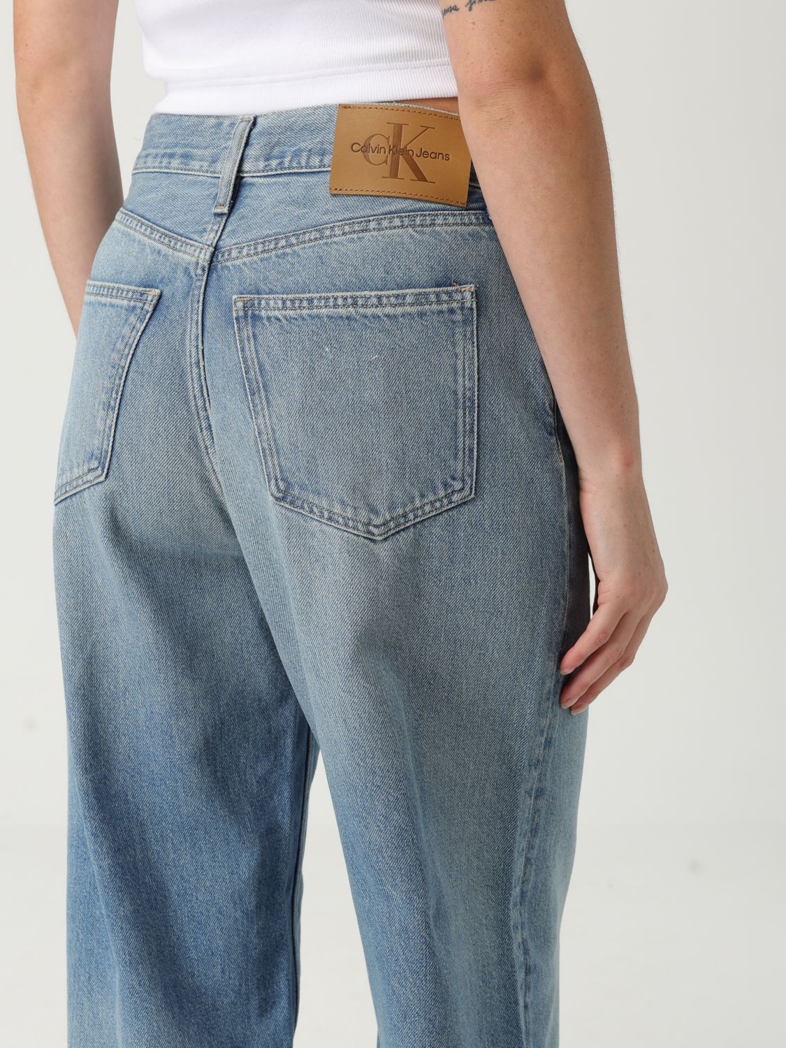 Calvin Klein Jeans logo-tag jeans - Blue