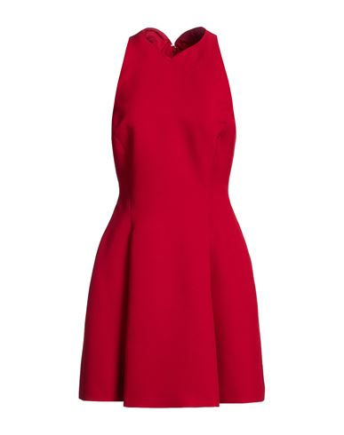 Woman Mini dress Red Size 6 Wool, Viscose