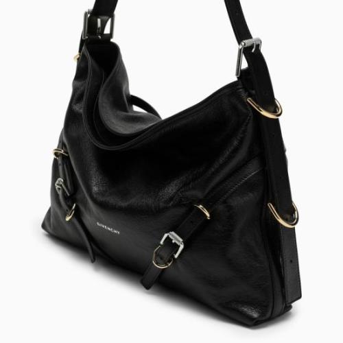 Medium Voyou shoulder bag - Black