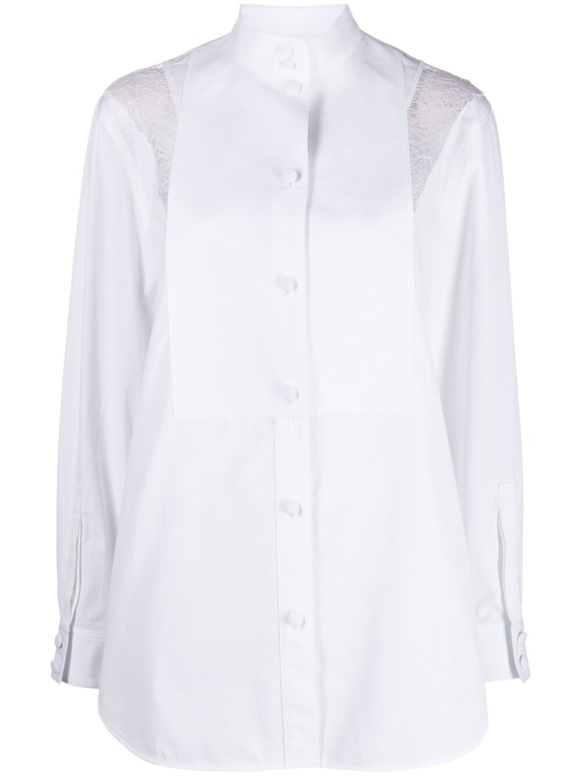 Shirt With Lace Inserts