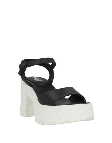 Woman Sandals Black Size 7 Leather