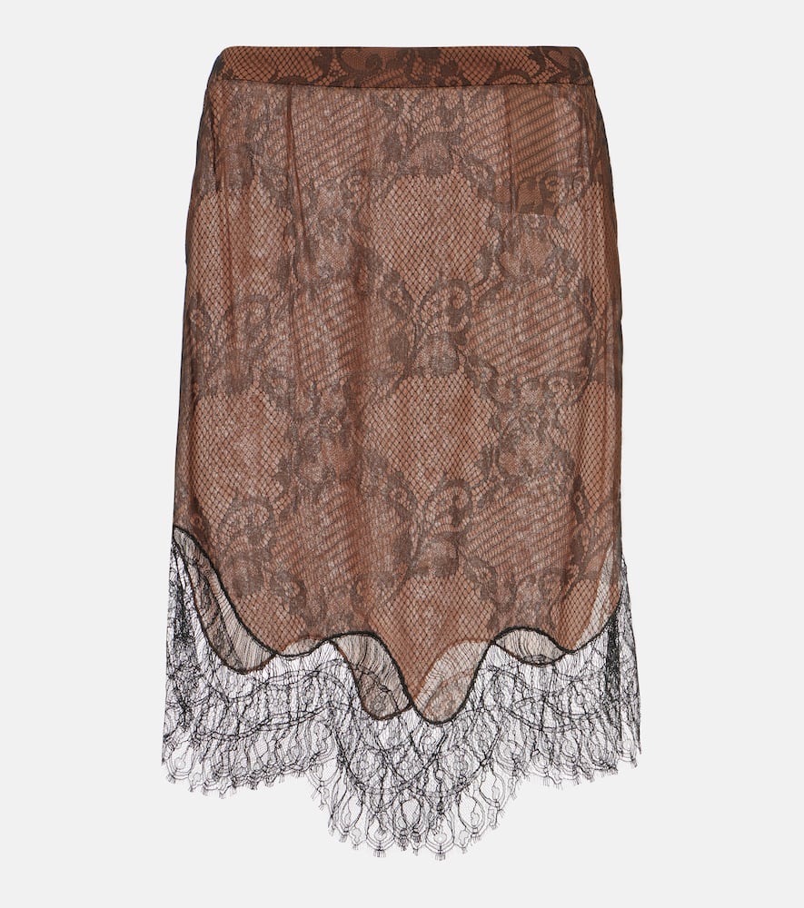 Tom Ford Ramage Tattoo lace miniskirt