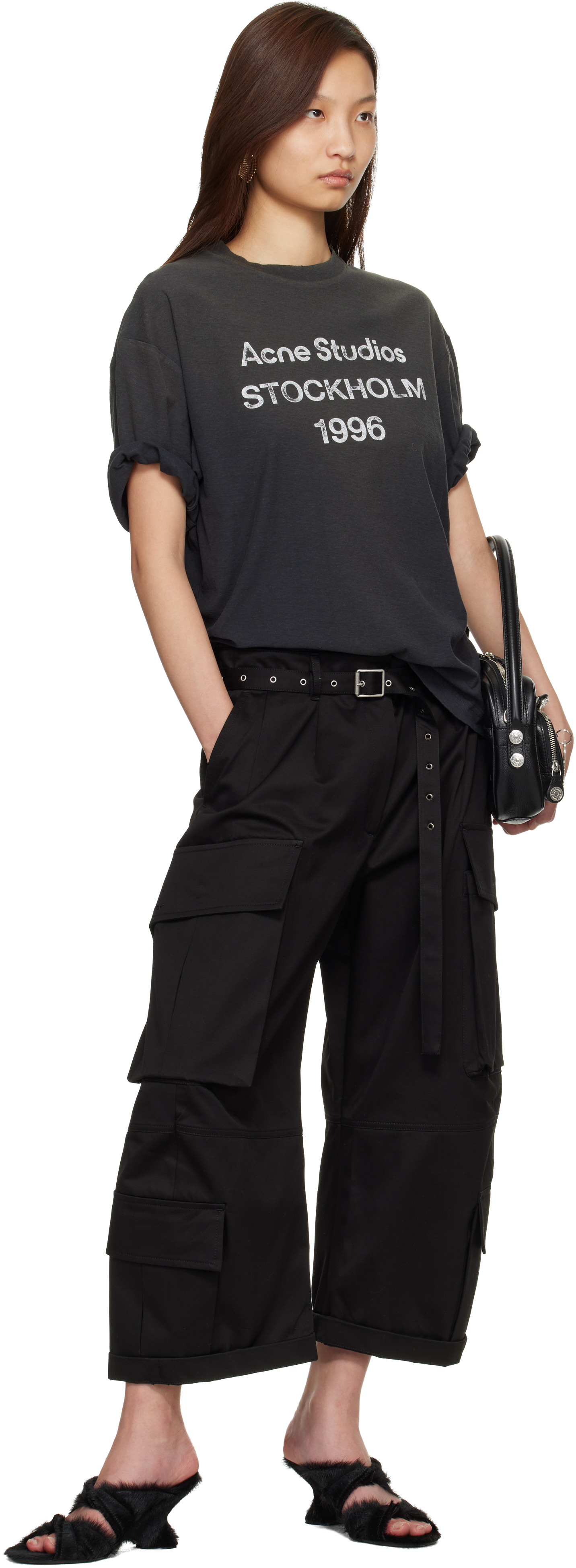 Black Relaxed Fit Logo T-shirt