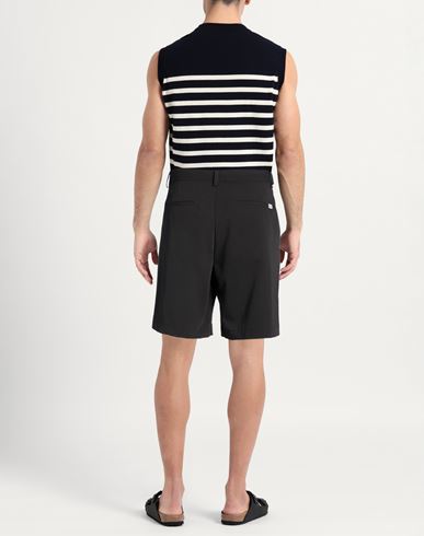 Man Shorts & Bermuda Shorts Black Size XS Polyester, Viscose, Elastane
