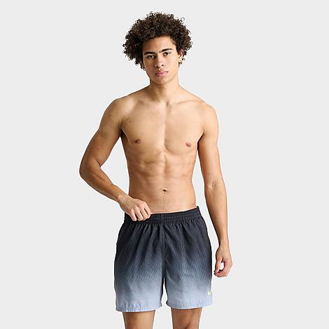 Men's Fade Swim Shorts in Black/Grey/Neon