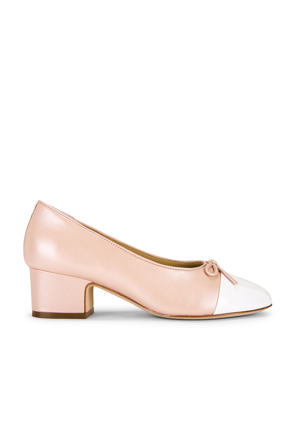 Sandy Liang Bow Pump in Pearl Pink - Pink.  41 also in 37, 38
