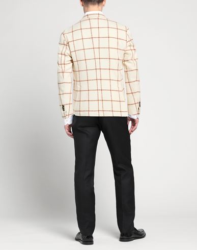 Man Blazer Off white Size 38 Virgin Wool, Silk
