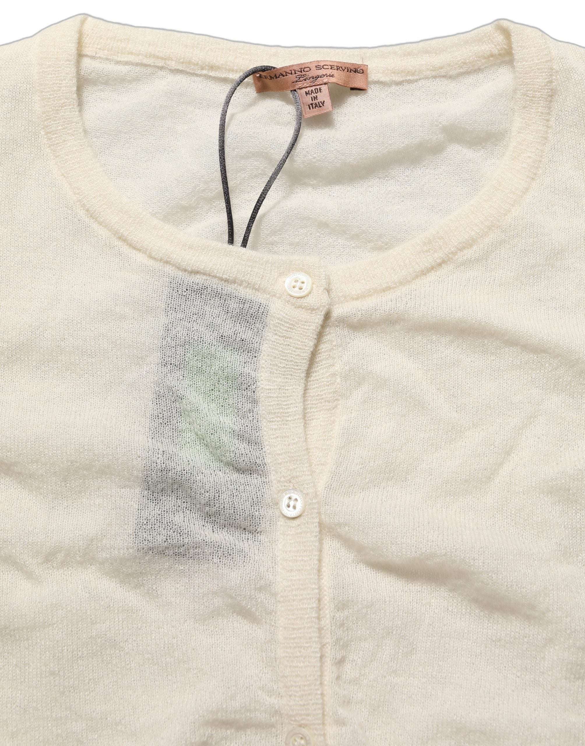 Wool Knit Cardigan — White