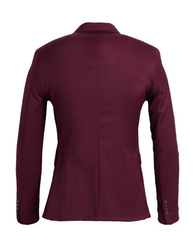 Man Suit Burgundy Size 34 Polyester, Viscose, Elastane