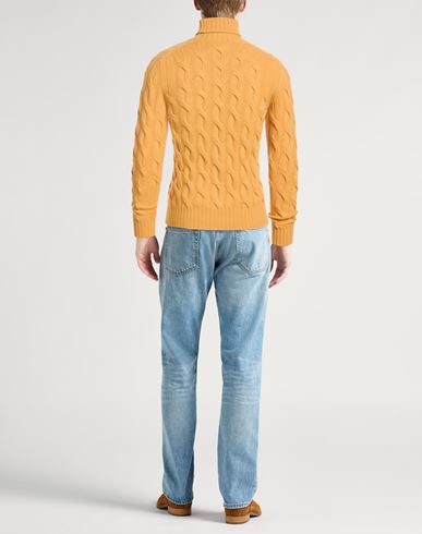 Man Turtleneck Mustard Size 38 Wool, Cashmere