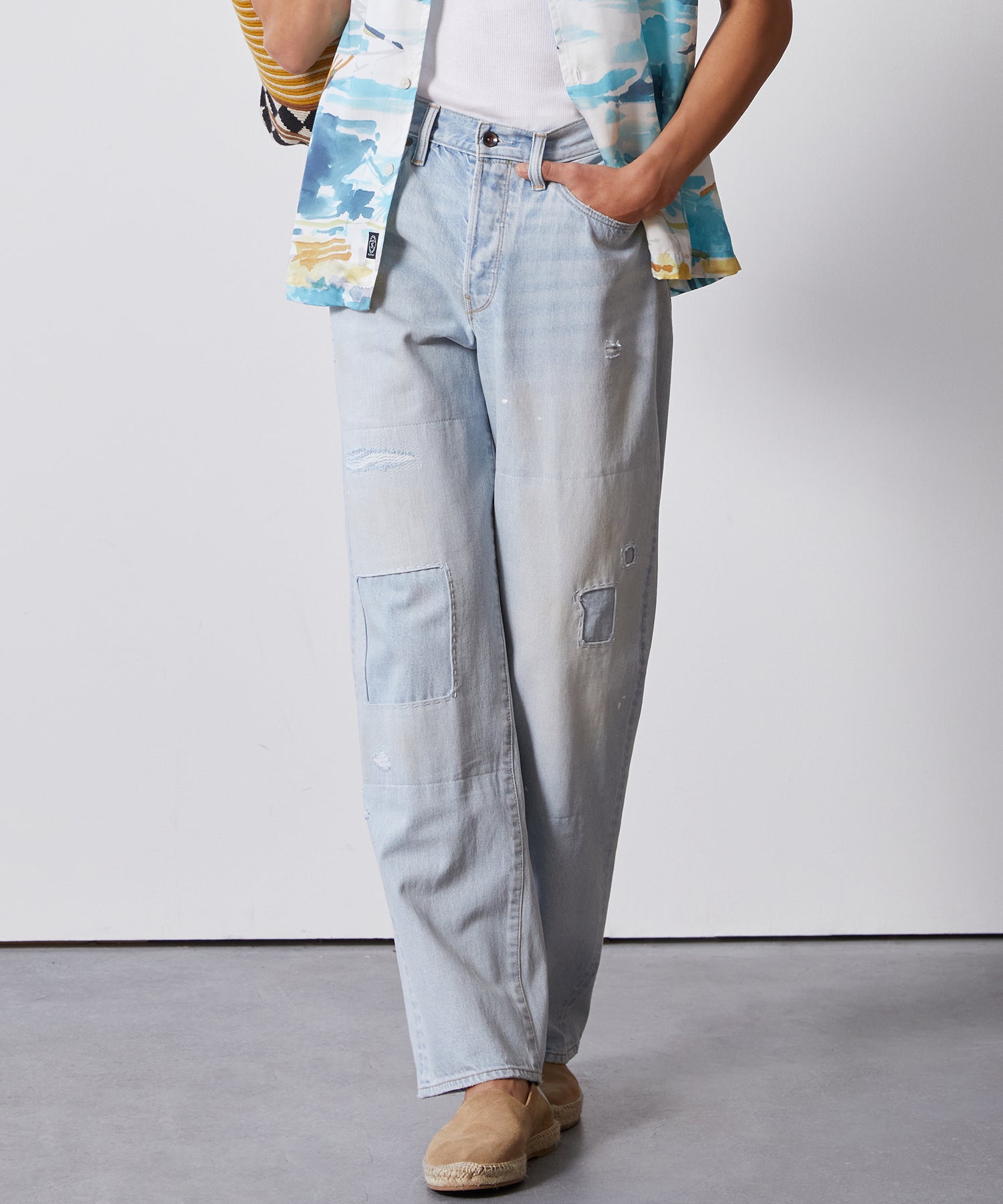Relaxed Selvedge in Distressed Patch and Repair