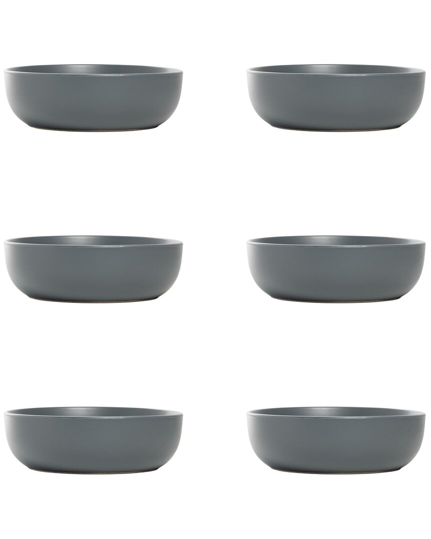 Set Of 6 Wazee Matte Coupe Dinnerware Bowls