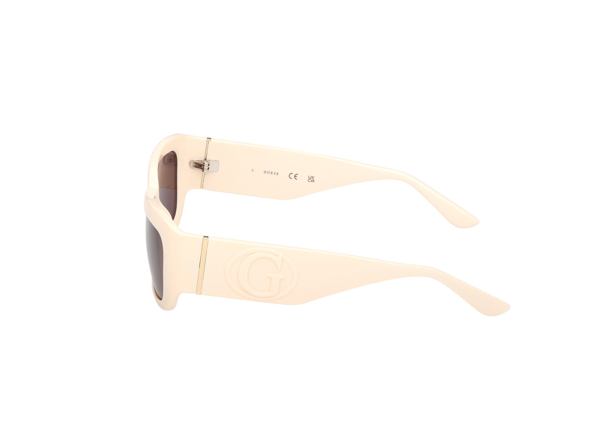 Guess Mujer Guess GU00253 25Y Gafas de sol Inyectado Marfil Violeta Cuadrada Norma