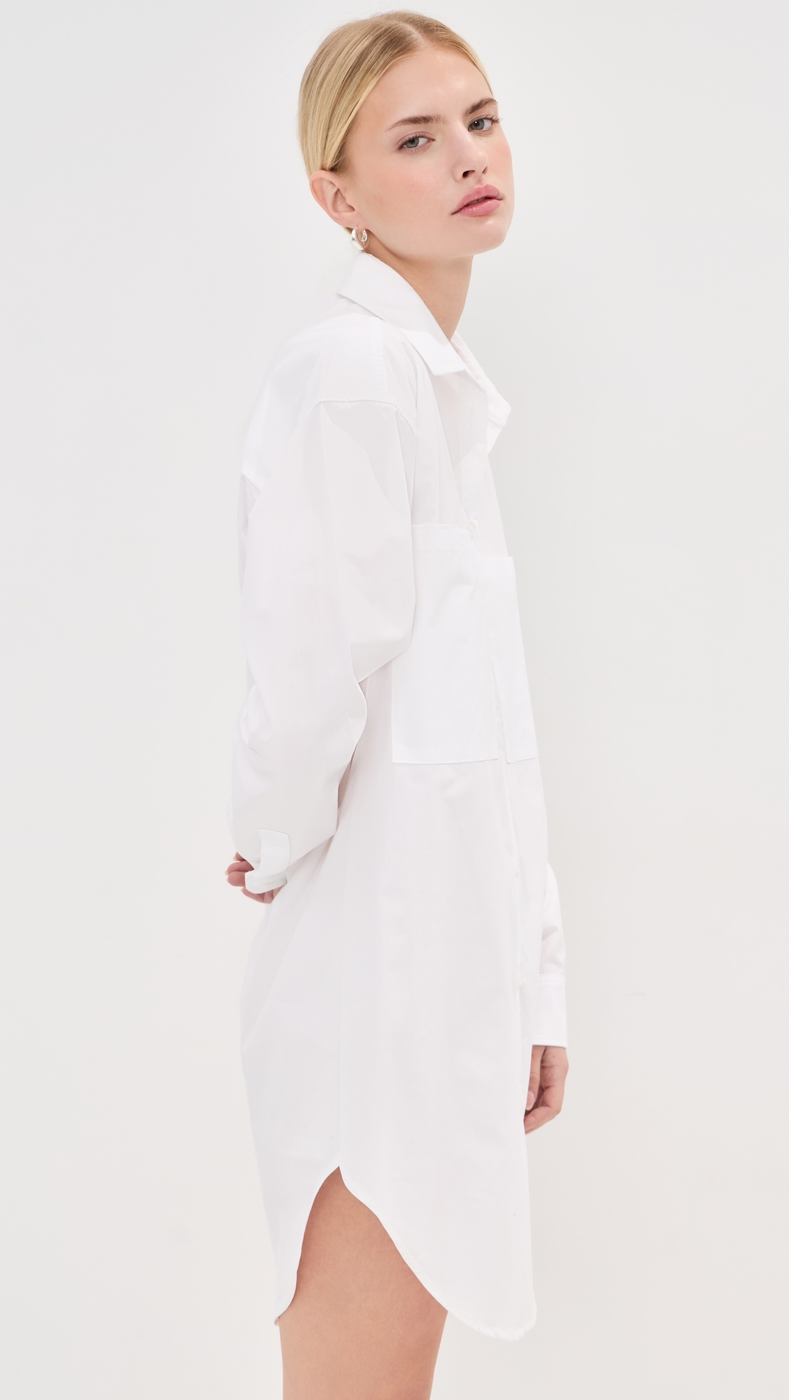 Francesca Shirt Dress White