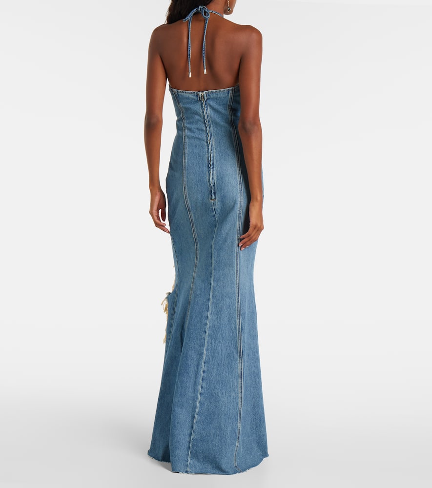 Denim maxi dress