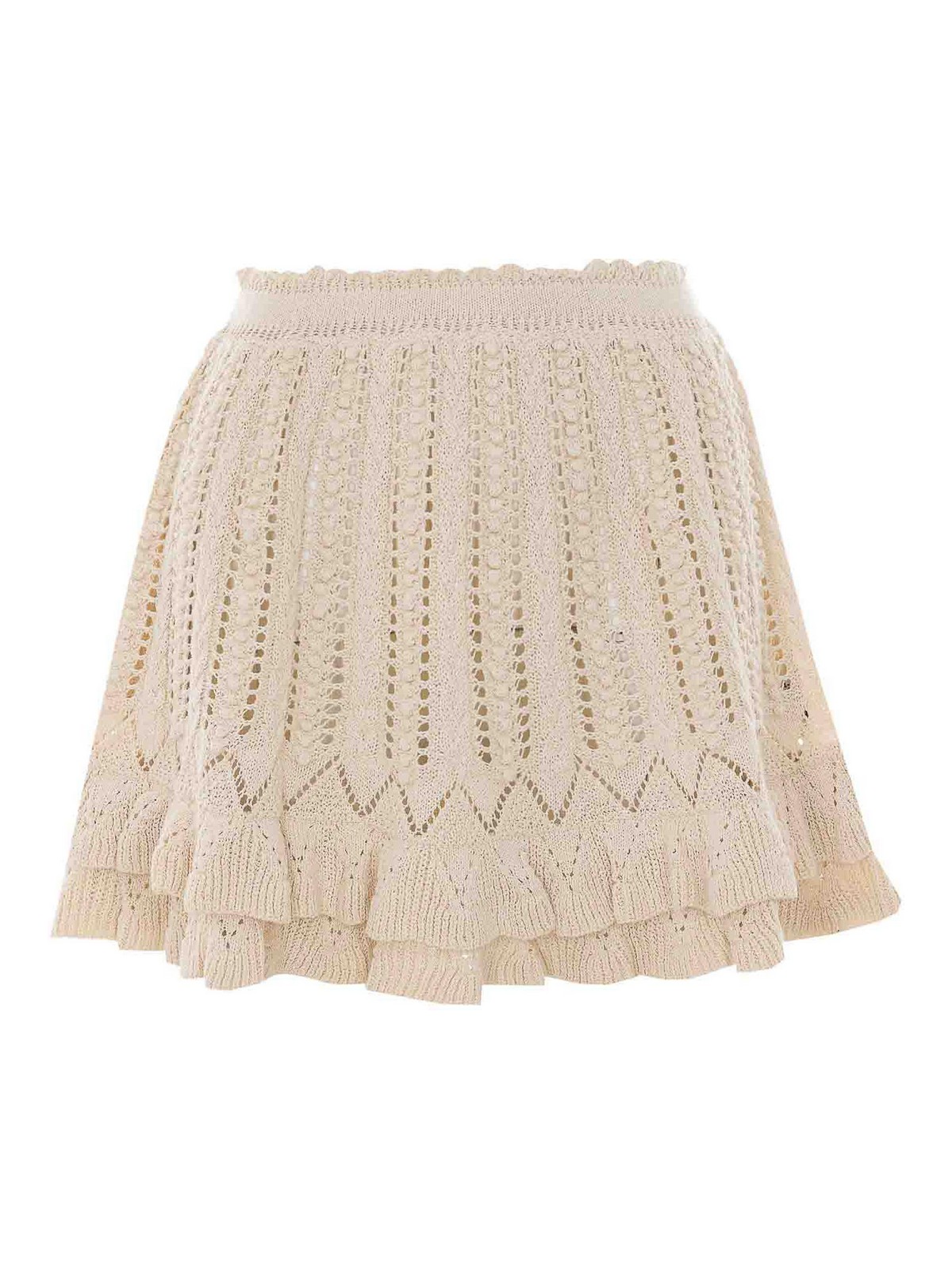Skirts Beige Cotton - Women