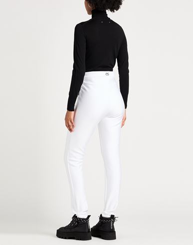 Woman Pants White Size 10 Polyester, Nylon, Elastane
