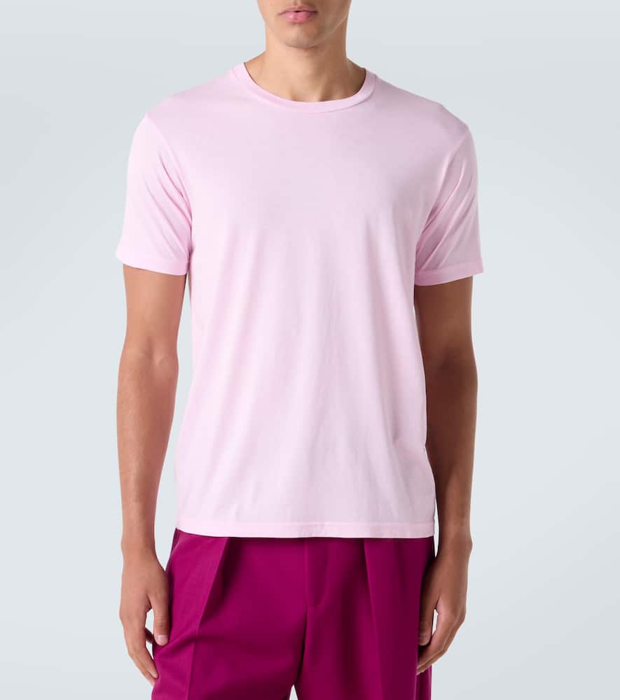 Cotton and silk jersey T-shirt