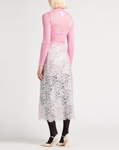 Woman Turtleneck Pink Size L Polyester