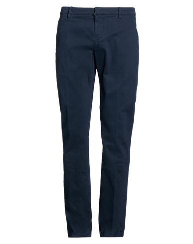 Man Pants Midnight blue Size 35 Cotton, Elastane