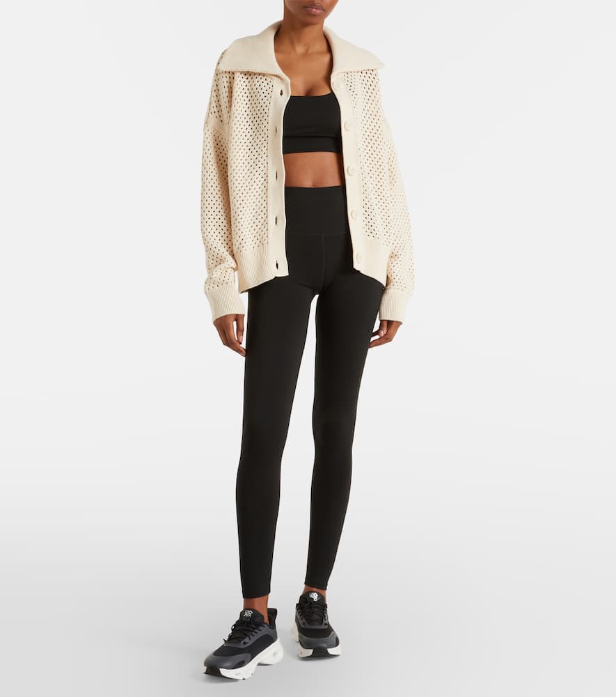 Myrtle pointelle cotton cardigan