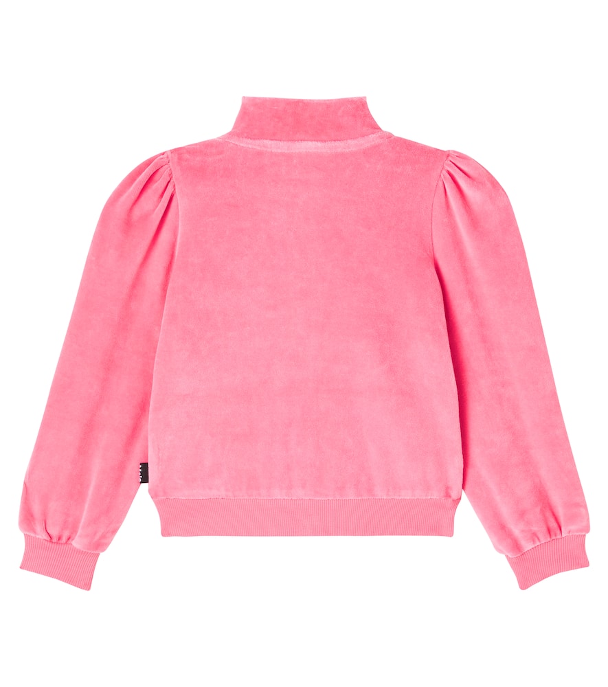 Malika cotton-blend zip-up sweatshirt