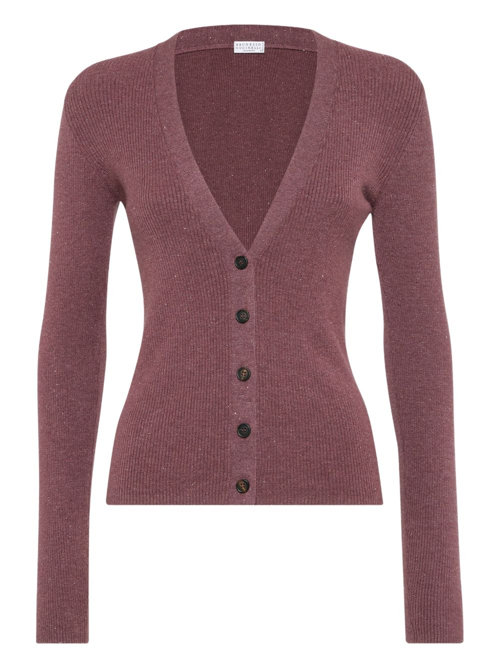 V-neck cardigan - Red