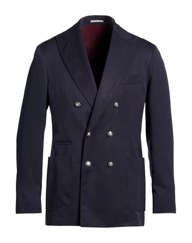 Man Blazer Midnight blue Size 42 Silk