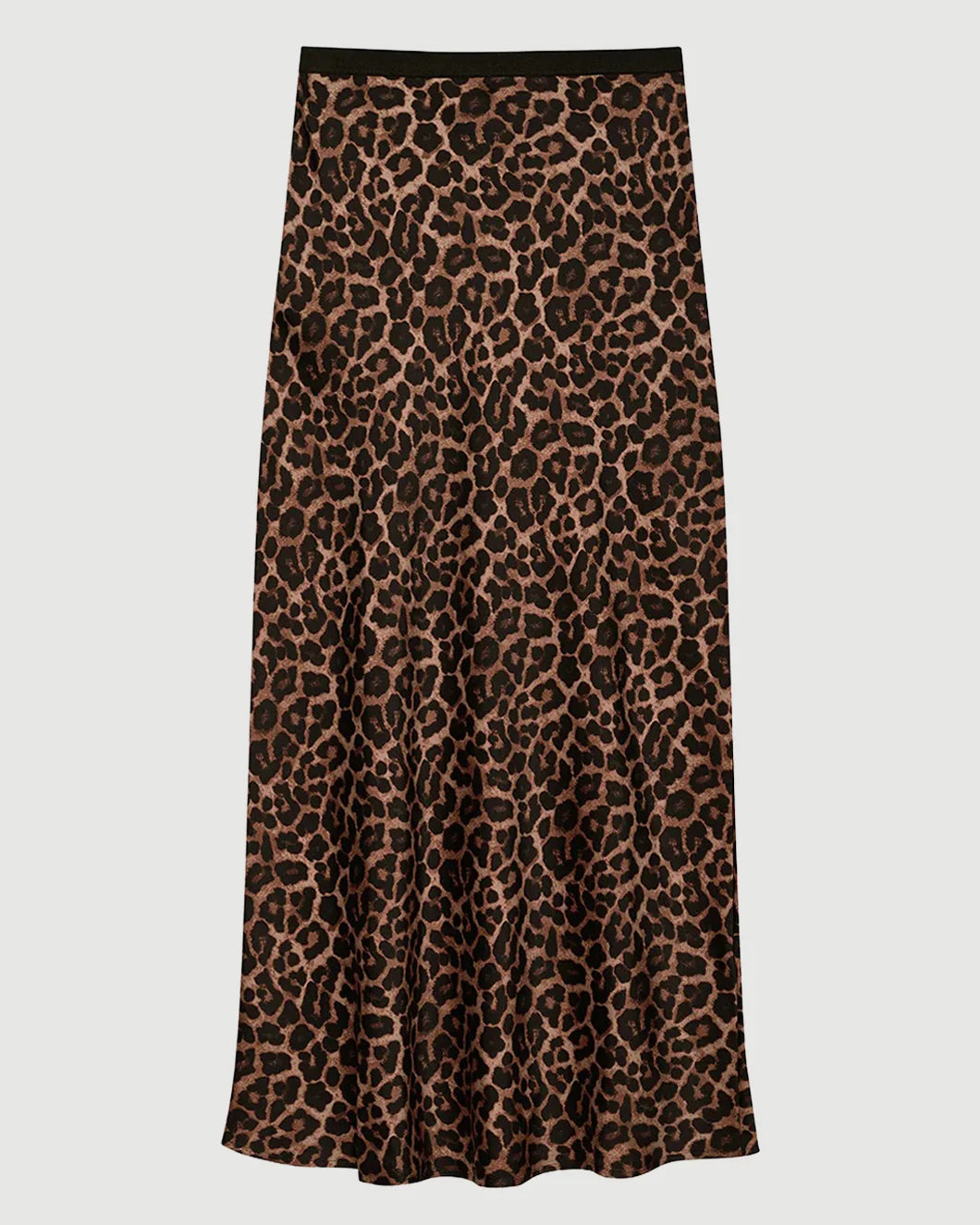 Printed Bar Silk Skirt