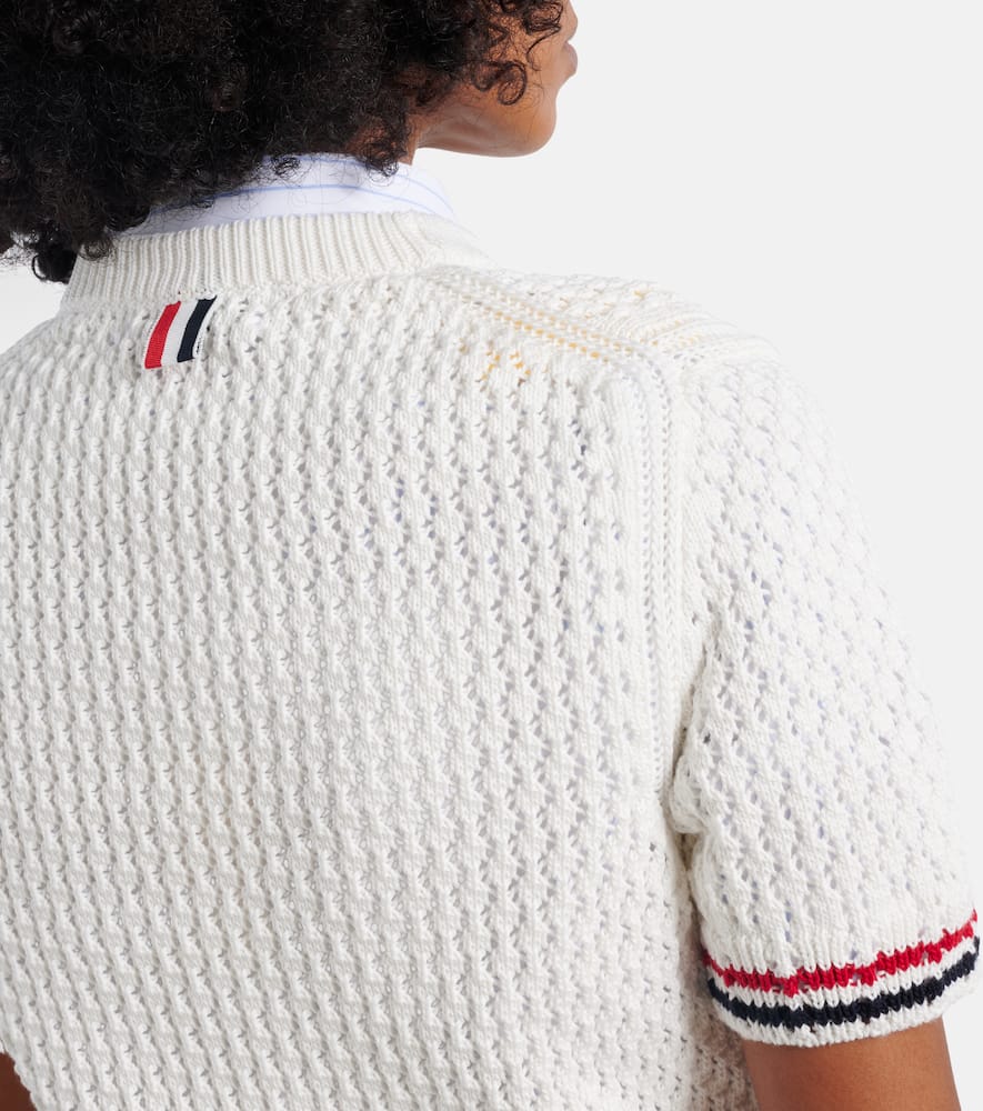Jacquard cotton sweater