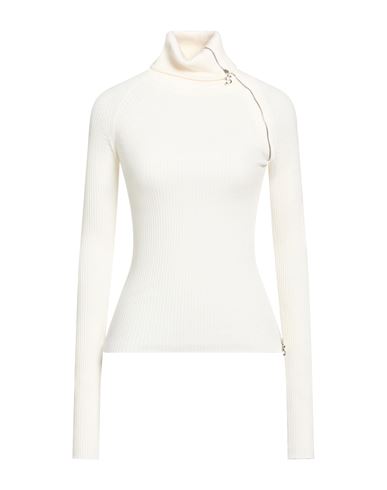 Woman Turtleneck Ivory Size M Virgin Wool