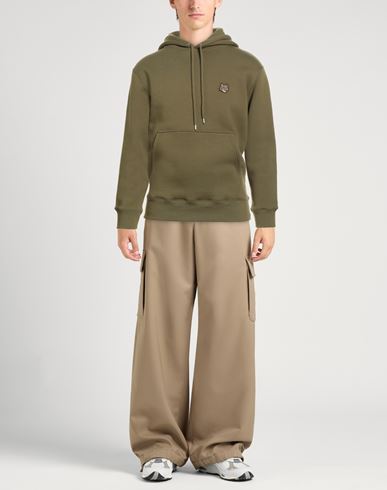 Maison Kitsuné Man Sweatshirt Military green Size L Cotton