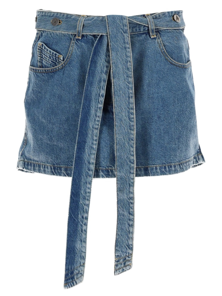 Belted Mini Skirt
