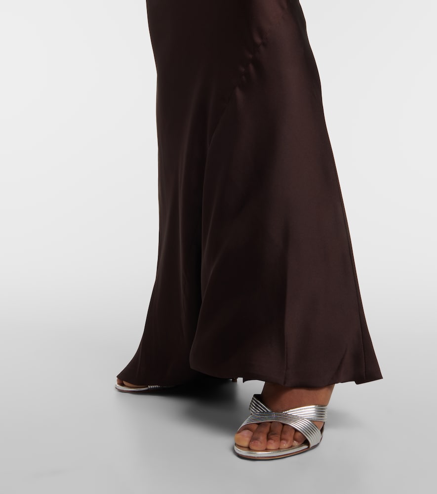 Draped halterneck gown