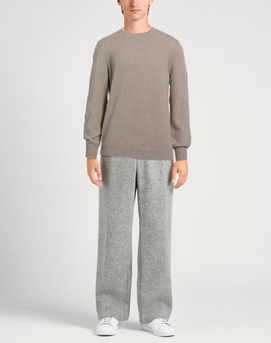 Gran Sasso Man Sweater Light brown Size 48 Virgin Wool