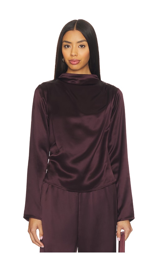 Line & Dot x REVOLVE Petrea Long Sleeve Top in Purple. L. Also in M