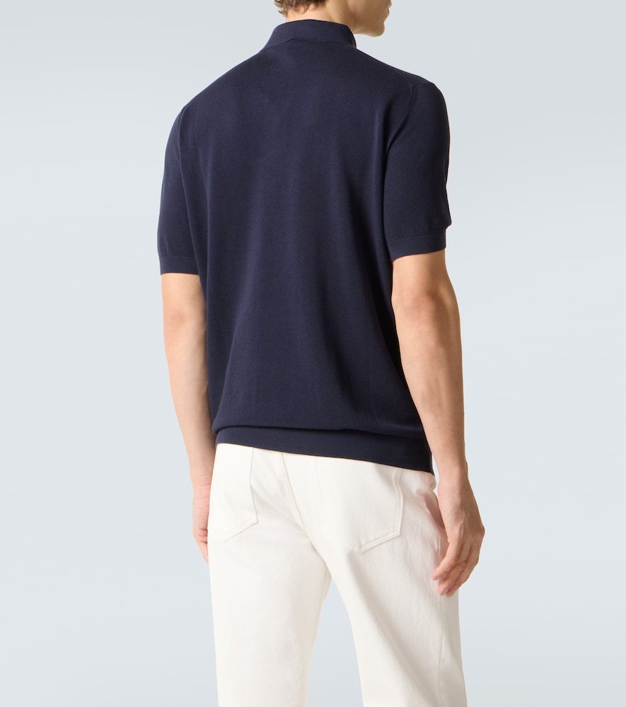 Cotton piqué polo shirt