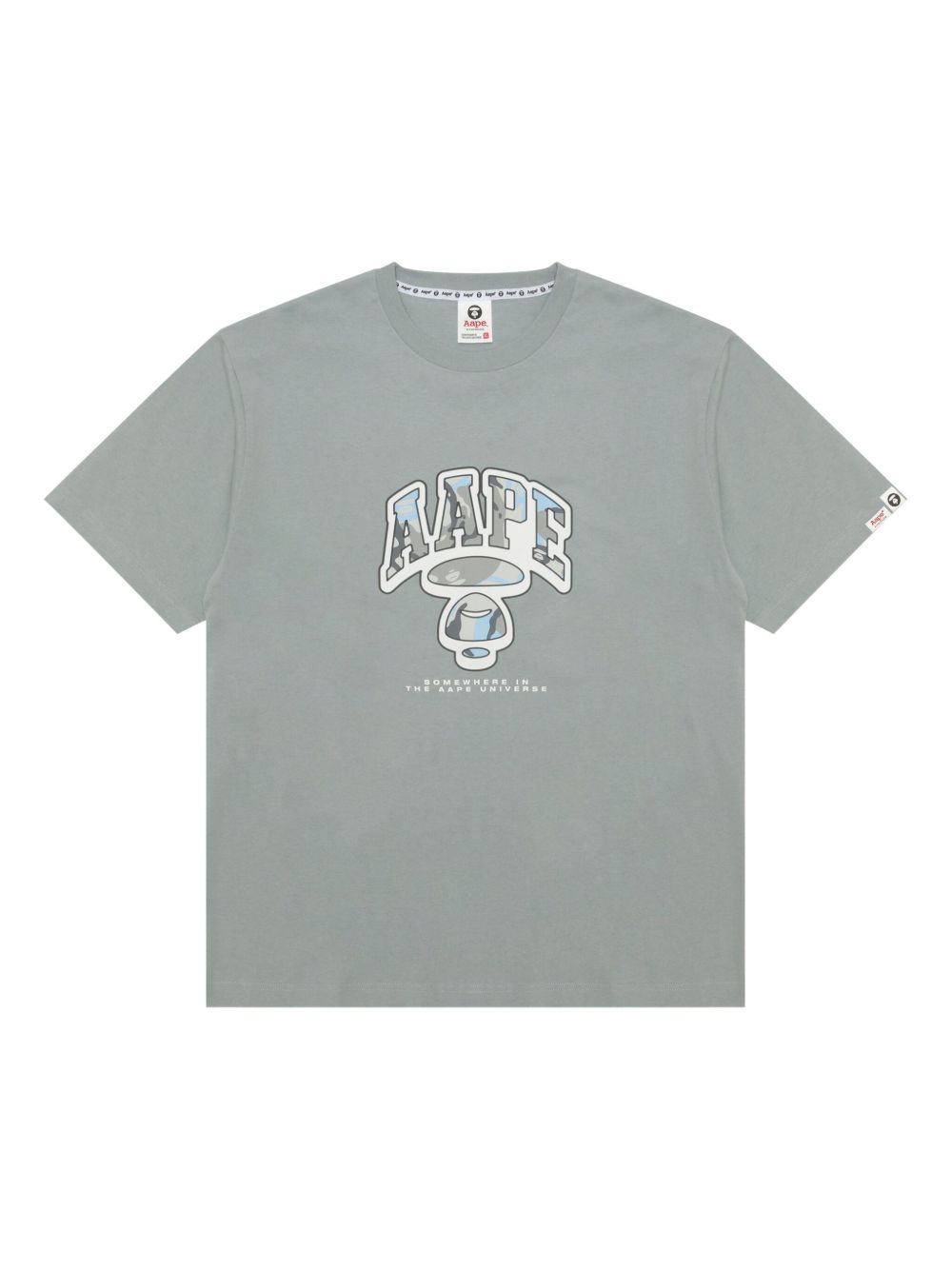 AAPE BY *A BATHING APE® logo-print T-shirt - Grey