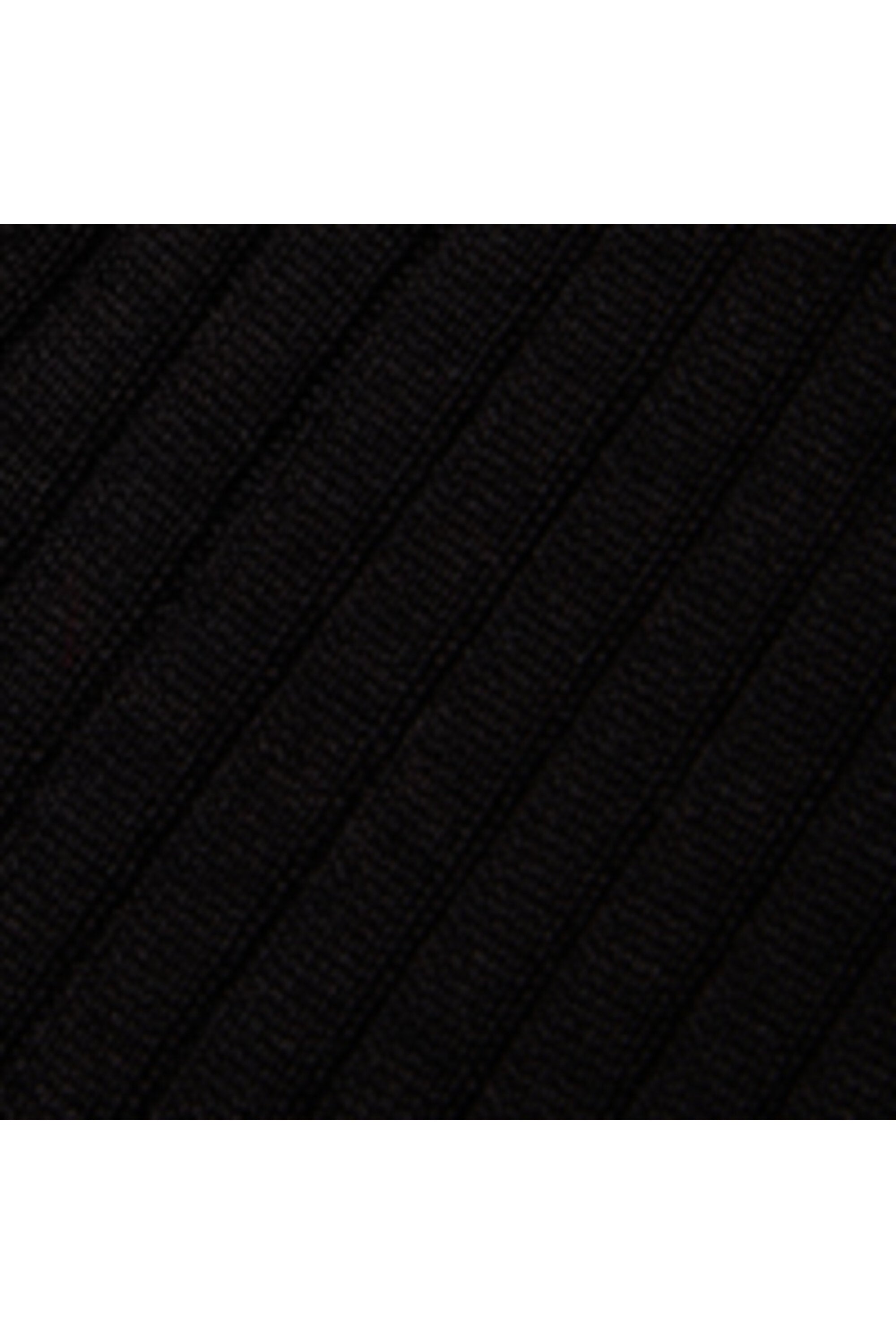 For Kids - Abito polo in maglia a costine - Noir