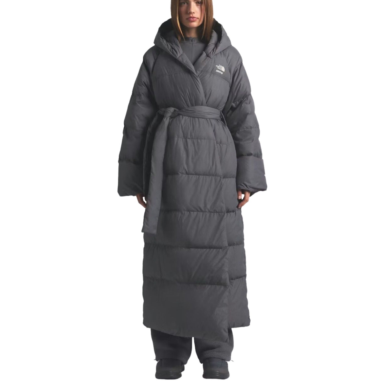 (WMNS) x SKIMS FW25 Nuptse Wrap Parka 'Gunmetal'