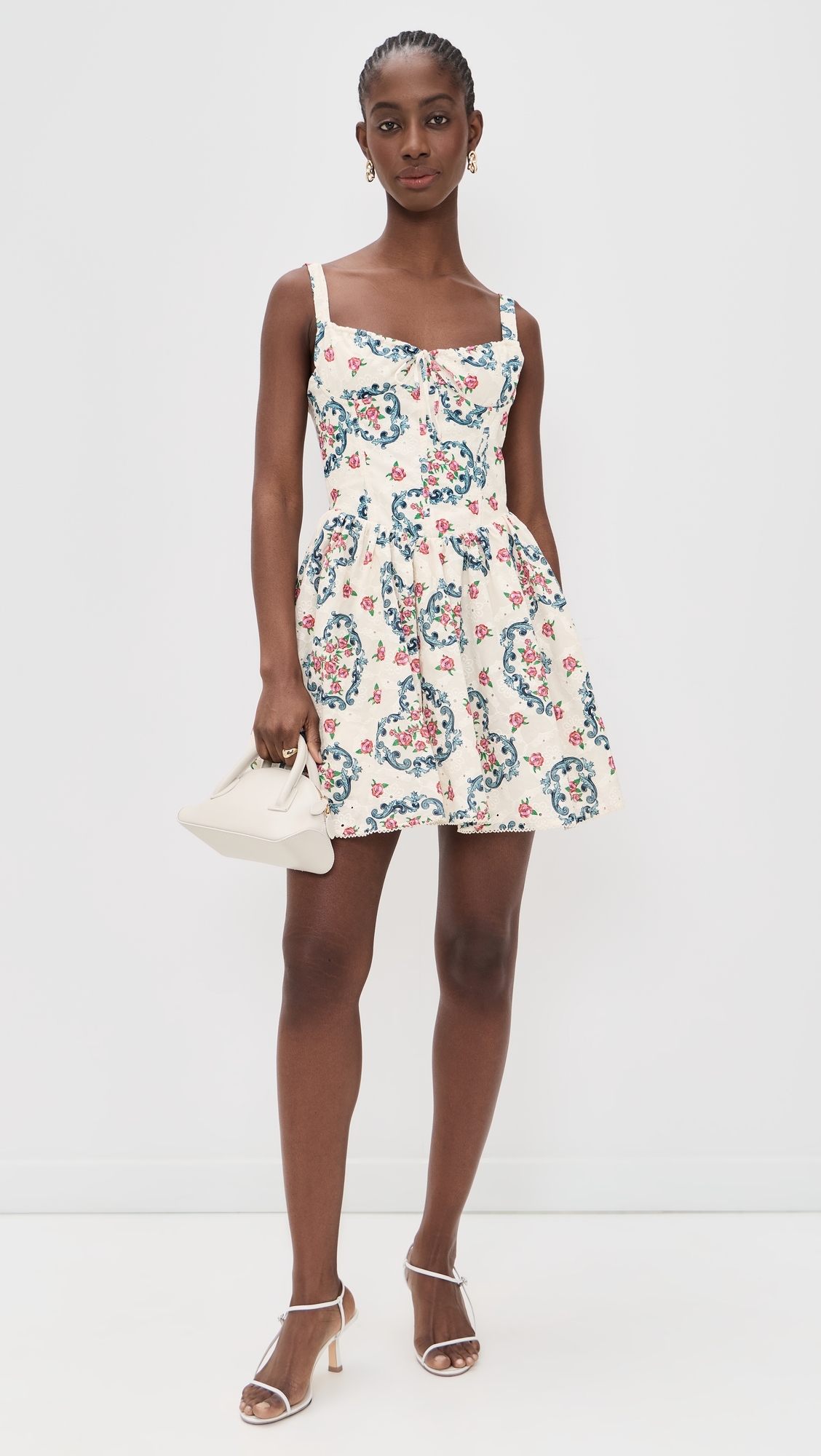 Spring Underwire Eyelet Cherish Mini Dress Multicolor