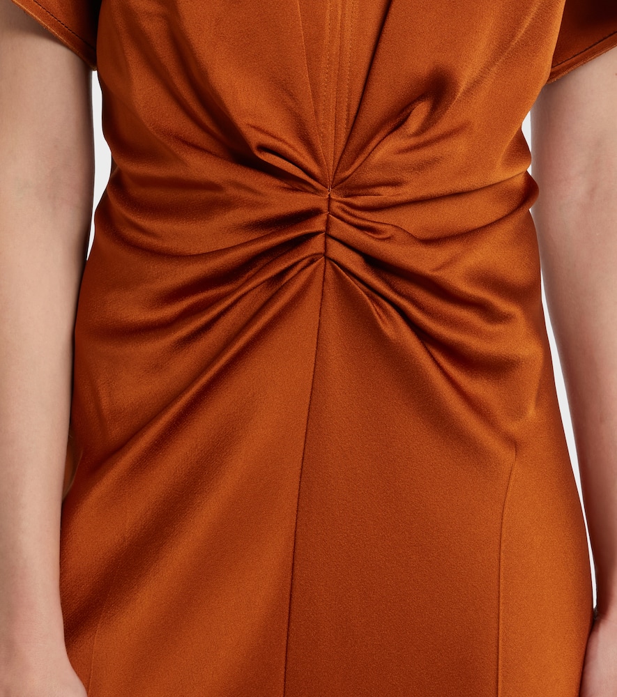 Gathered midi dress