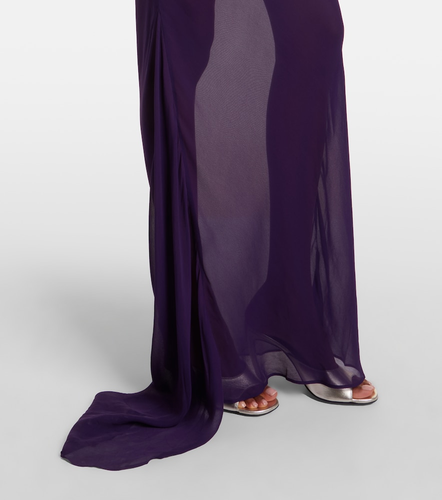 Diosa georgette maxi skirt